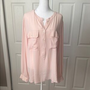 LOFT Peach Colored Tunic Blouse